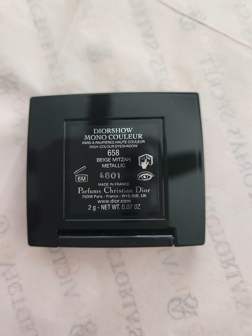 ✨️🥰 New Dior Diorshow Mono Couleur single eyeshadow shade 658 Beige Mitzah - Picture 3 of 4